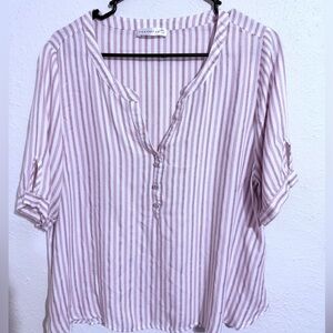 Retrology Striped Pink Blouse